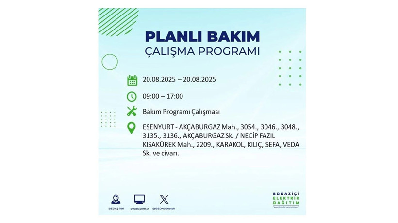 Elektrik kesintisi 9 saat sürecek: 20 Ağustos elektrik kesintileri: Elektrikler ne zaman gelecek? - Resim: 34