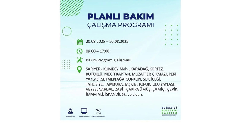 Elektrik kesintisi 9 saat sürecek: 20 Ağustos elektrik kesintileri: Elektrikler ne zaman gelecek? - Resim: 16