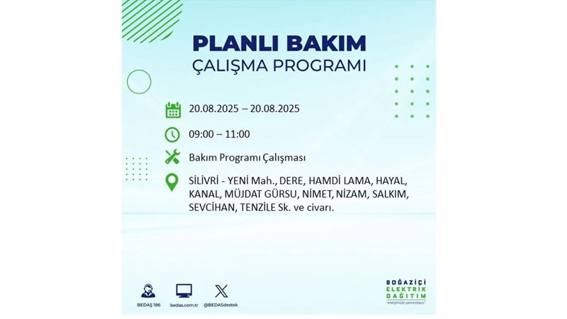 Elektrik kesintisi 9 saat sürecek: 20 Ağustos elektrik kesintileri: Elektrikler ne zaman gelecek? - Resim: 14