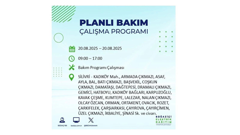 Elektrik kesintisi 9 saat sürecek: 20 Ağustos elektrik kesintileri: Elektrikler ne zaman gelecek? - Resim: 12