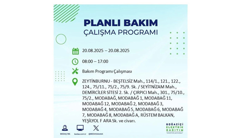 Elektrik kesintisi 9 saat sürecek: 20 Ağustos elektrik kesintileri: Elektrikler ne zaman gelecek? - Resim: 7