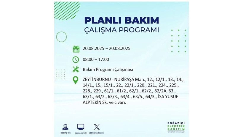 Elektrik kesintisi 9 saat sürecek: 20 Ağustos elektrik kesintileri: Elektrikler ne zaman gelecek? - Resim: 4