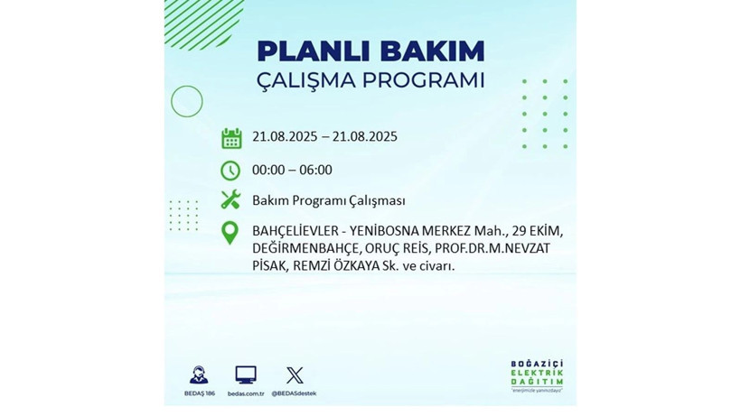 Elektrikler ne zaman gelecek? 21 Ağustos İstanbul elektrik kesintisi - Resim: 39