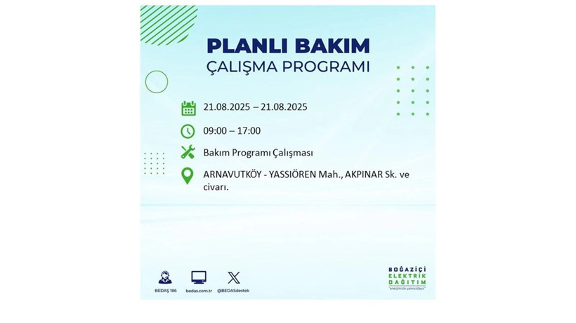 Elektrikler ne zaman gelecek? 21 Ağustos İstanbul elektrik kesintisi - Resim: 50