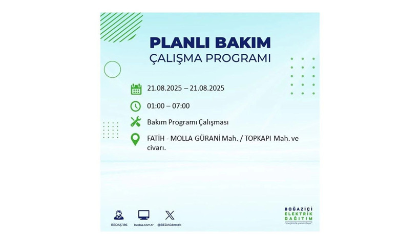 Elektrikler ne zaman gelecek? 21 Ağustos İstanbul elektrik kesintisi - Resim: 21