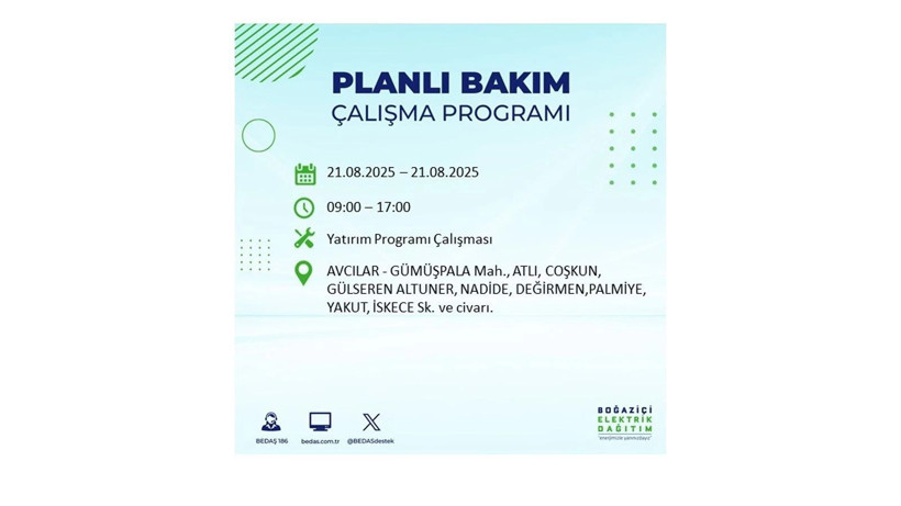 Elektrikler ne zaman gelecek? 21 Ağustos İstanbul elektrik kesintisi - Resim: 45
