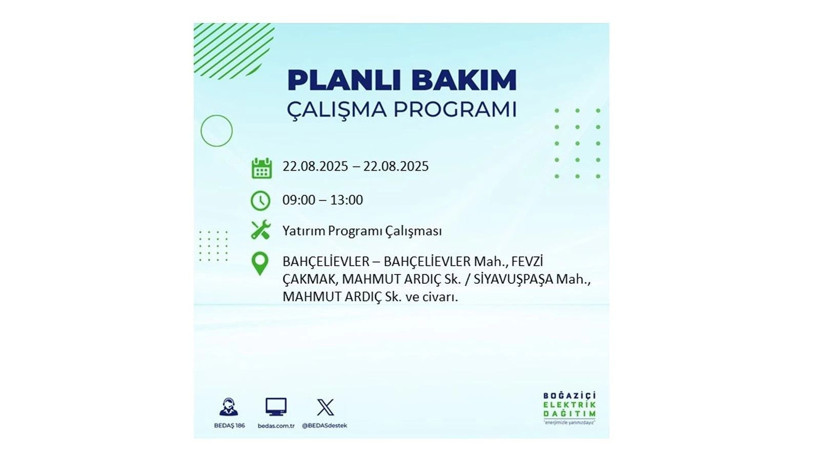 Elektrikler ne zaman gelecek? 22 Ağustos İstanbul elektrik kesintileri - Resim: 48