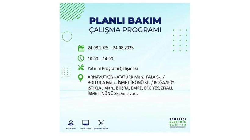 Elektrikler ne zaman gelecek: İstanbul 24 Ağustos elektrik kesinti listesi - Resim: 7