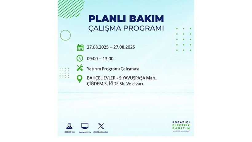 BEDAŞ duyurdu: İstanbul’da elektrikler ne zaman gelecek? 27 Ağustos elektrik kesintisi - Resim: 71