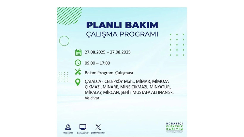 BEDAŞ duyurdu: İstanbul’da elektrikler ne zaman gelecek? 27 Ağustos elektrik kesintisi - Resim: 51
