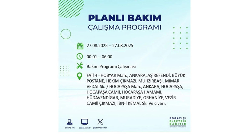 BEDAŞ duyurdu: İstanbul’da elektrikler ne zaman gelecek? 27 Ağustos elektrik kesintisi - Resim: 47
