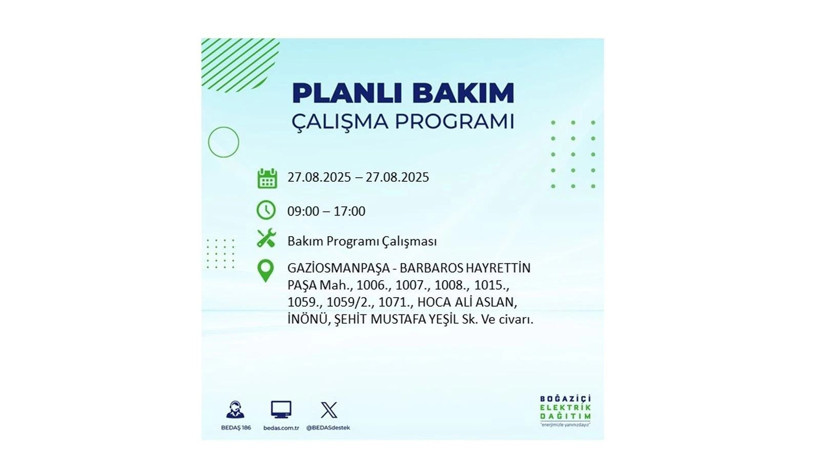 BEDAŞ duyurdu: İstanbul’da elektrikler ne zaman gelecek? 27 Ağustos elektrik kesintisi - Resim: 44