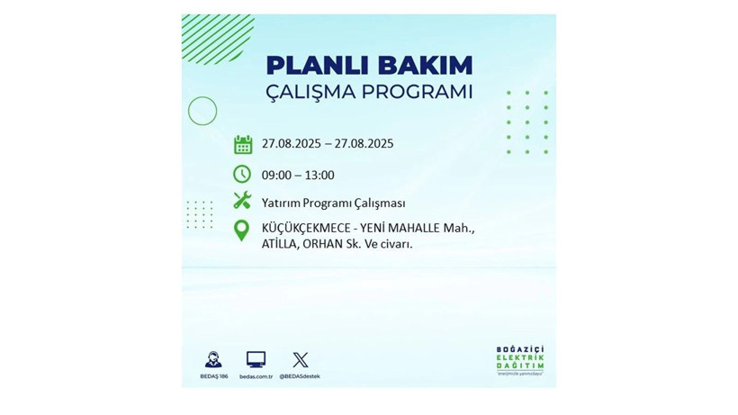 BEDAŞ duyurdu: İstanbul’da elektrikler ne zaman gelecek? 27 Ağustos elektrik kesintisi - Resim: 38