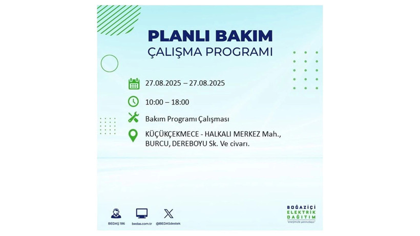 BEDAŞ duyurdu: İstanbul’da elektrikler ne zaman gelecek? 27 Ağustos elektrik kesintisi - Resim: 37