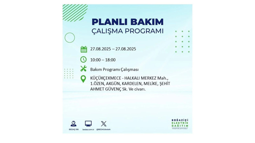 BEDAŞ duyurdu: İstanbul’da elektrikler ne zaman gelecek? 27 Ağustos elektrik kesintisi - Resim: 34