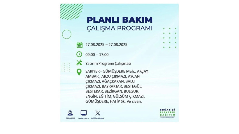 BEDAŞ duyurdu: İstanbul’da elektrikler ne zaman gelecek? 27 Ağustos elektrik kesintisi - Resim: 27
