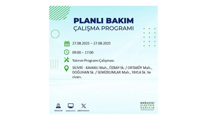 BEDAŞ duyurdu: İstanbul’da elektrikler ne zaman gelecek? 27 Ağustos elektrik kesintisi - Resim: 16