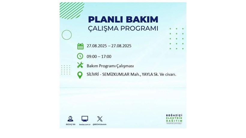 BEDAŞ duyurdu: İstanbul’da elektrikler ne zaman gelecek? 27 Ağustos elektrik kesintisi - Resim: 13