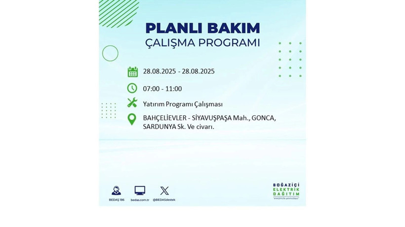 BEDAŞ duyurdu: 28 Ağustos İstanbul'da elektrik kesintisi! Elektrikler ne zaman gelecek? - Resim: 59