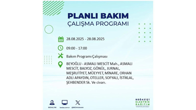 BEDAŞ duyurdu: 28 Ağustos İstanbul'da elektrik kesintisi! Elektrikler ne zaman gelecek? - Resim: 49