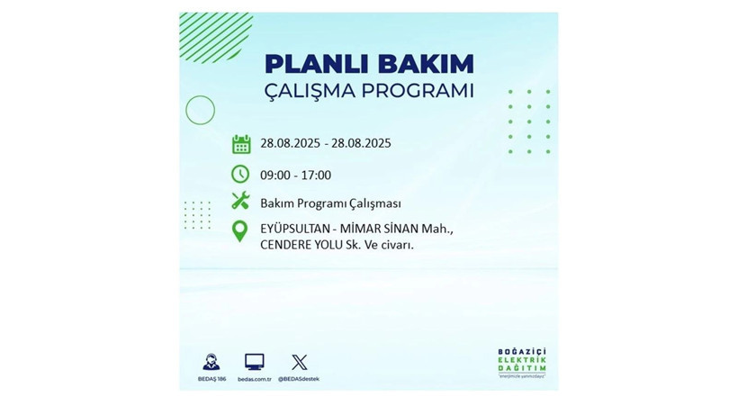 BEDAŞ duyurdu: 28 Ağustos İstanbul'da elektrik kesintisi! Elektrikler ne zaman gelecek? - Resim: 35