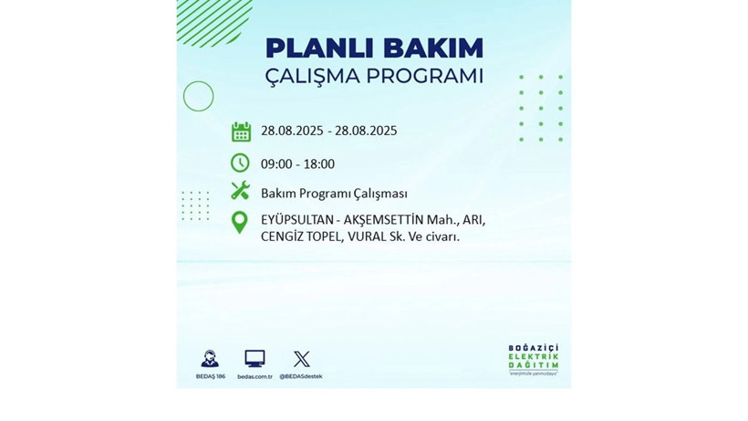 BEDAŞ duyurdu: 28 Ağustos İstanbul'da elektrik kesintisi! Elektrikler ne zaman gelecek? - Resim: 34
