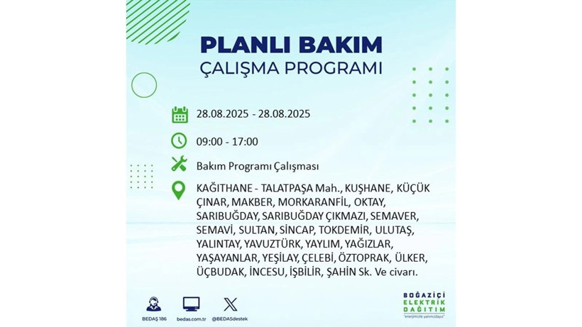 BEDAŞ duyurdu: 28 Ağustos İstanbul'da elektrik kesintisi! Elektrikler ne zaman gelecek? - Resim: 18