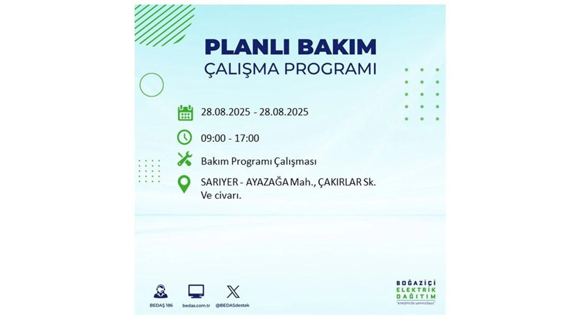 BEDAŞ duyurdu: 28 Ağustos İstanbul'da elektrik kesintisi! Elektrikler ne zaman gelecek? - Resim: 12
