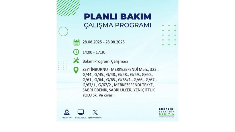BEDAŞ duyurdu: 28 Ağustos İstanbul'da elektrik kesintisi! Elektrikler ne zaman gelecek? - Resim: 3