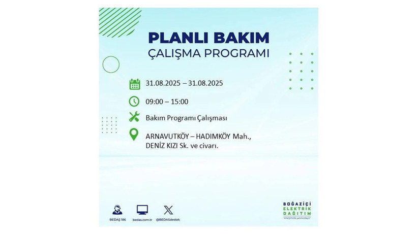 İstanbul’da 10 saatlik elektrik kesintisi olacak! BEDAŞ ilçe ilçe duyurdu - Resim: 4