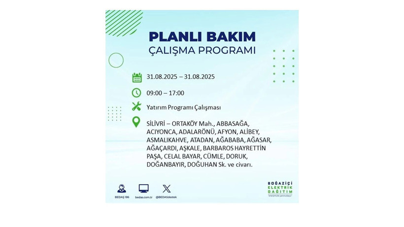 İstanbul’da 10 saatlik elektrik kesintisi olacak! BEDAŞ ilçe ilçe duyurdu - Resim: 9