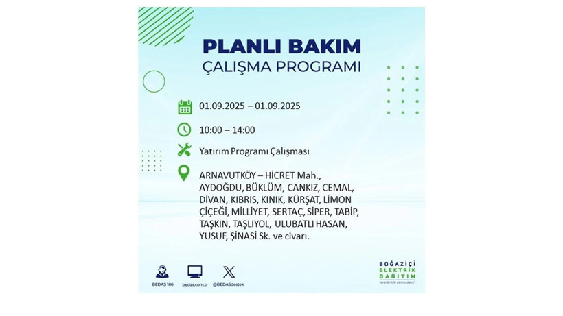 İstanbul'da elektrikler ne zaman gelecek? 1 Eylül elektrik kesintileri - Resim: 79