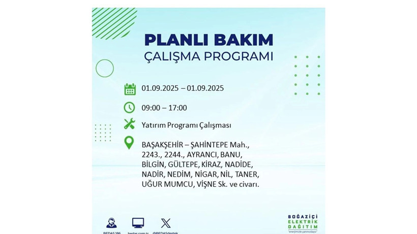 İstanbul'da elektrikler ne zaman gelecek? 1 Eylül elektrik kesintileri - Resim: 61