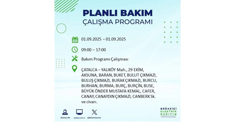 İstanbul'da elektrikler ne zaman gelecek? 1 Eylül elektrik kesintileri - Resim: 47