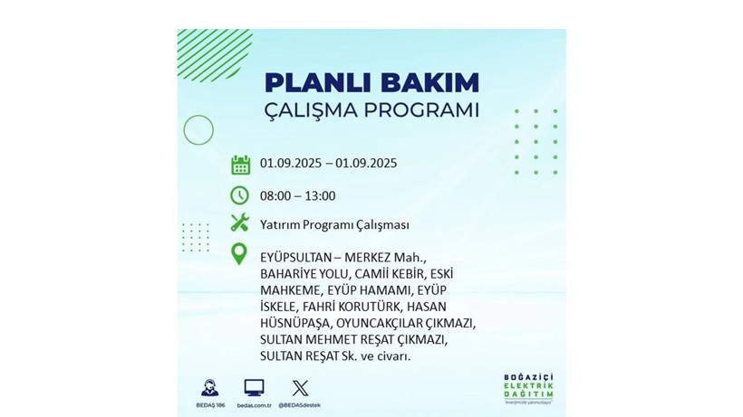 İstanbul'da elektrikler ne zaman gelecek? 1 Eylül elektrik kesintileri - Resim: 40