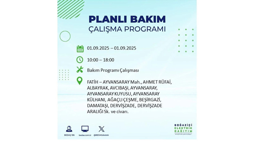 İstanbul'da elektrikler ne zaman gelecek? 1 Eylül elektrik kesintileri - Resim: 39