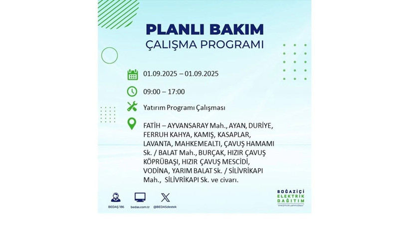 İstanbul'da elektrikler ne zaman gelecek? 1 Eylül elektrik kesintileri - Resim: 38