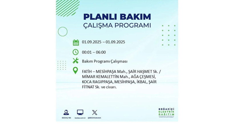 İstanbul'da elektrikler ne zaman gelecek? 1 Eylül elektrik kesintileri - Resim: 37