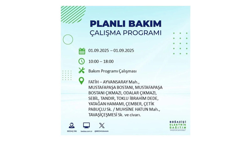 İstanbul'da elektrikler ne zaman gelecek? 1 Eylül elektrik kesintileri - Resim: 35