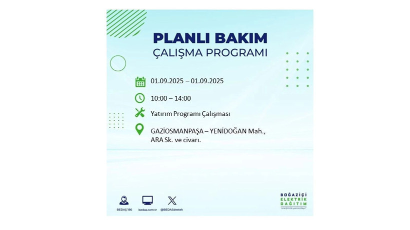 İstanbul'da elektrikler ne zaman gelecek? 1 Eylül elektrik kesintileri - Resim: 30