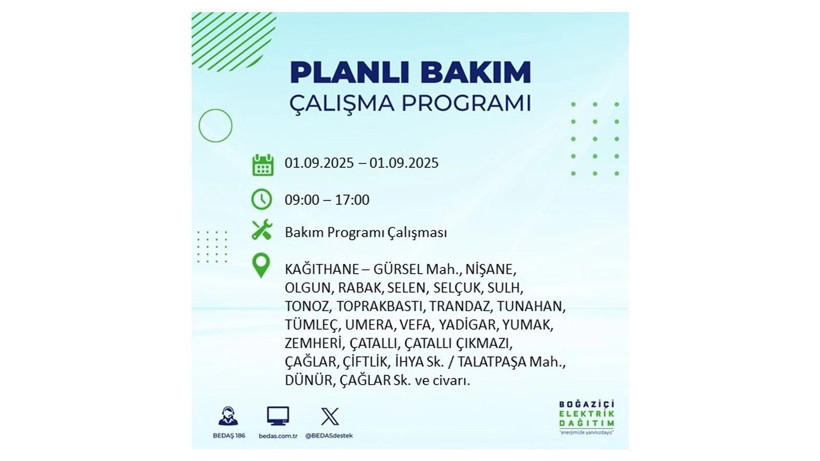 İstanbul'da elektrikler ne zaman gelecek? 1 Eylül elektrik kesintileri - Resim: 25
