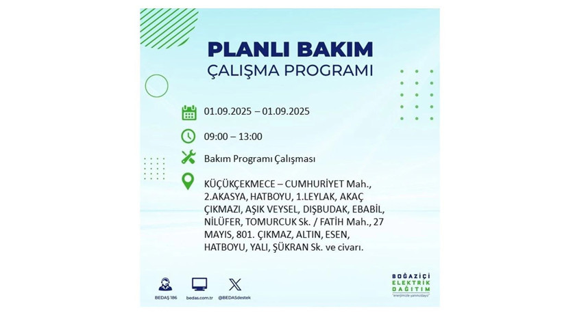 İstanbul'da elektrikler ne zaman gelecek? 1 Eylül elektrik kesintileri - Resim: 21