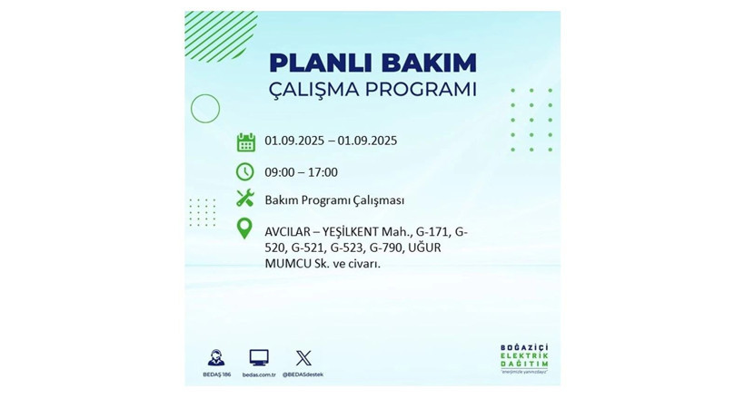 İstanbul'da elektrikler ne zaman gelecek? 1 Eylül elektrik kesintileri - Resim: 74