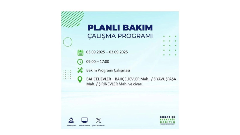 İstanbul’da elektrikler ne zaman gelecek? 3 Eylül 2025 Çarşamba: BEDAŞ elektrik kesintisi - Resim: 67