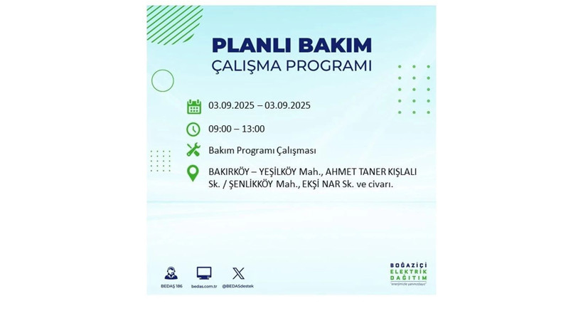 İstanbul’da elektrikler ne zaman gelecek? 3 Eylül 2025 Çarşamba: BEDAŞ elektrik kesintisi - Resim: 64