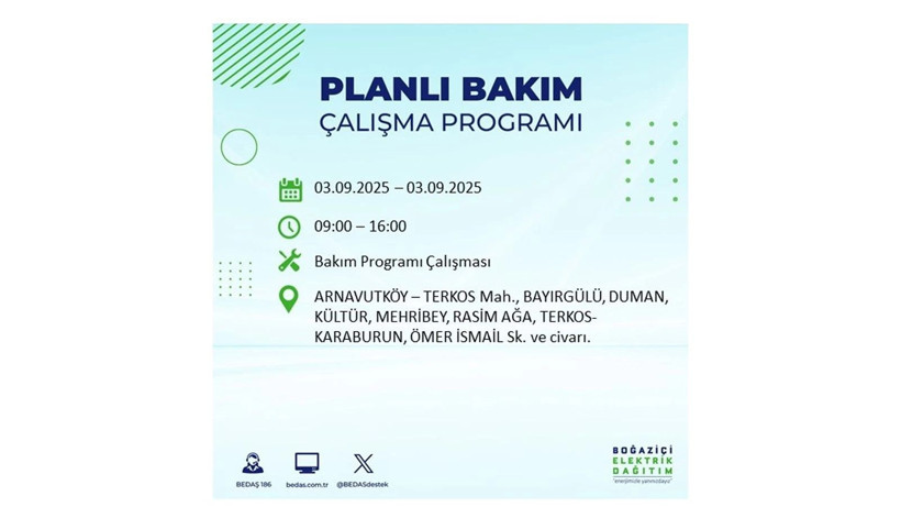 İstanbul’da elektrikler ne zaman gelecek? 3 Eylül 2025 Çarşamba: BEDAŞ elektrik kesintisi - Resim: 81