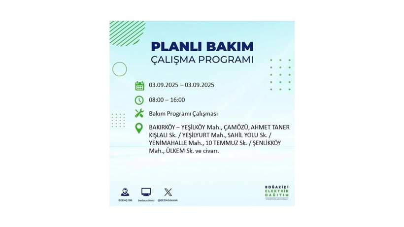 İstanbul’da elektrikler ne zaman gelecek? 3 Eylül 2025 Çarşamba: BEDAŞ elektrik kesintisi - Resim: 63