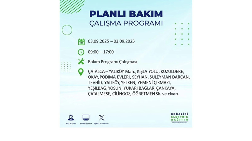 İstanbul’da elektrikler ne zaman gelecek? 3 Eylül 2025 Çarşamba: BEDAŞ elektrik kesintisi - Resim: 51