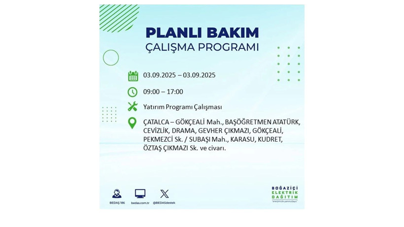 İstanbul’da elektrikler ne zaman gelecek? 3 Eylül 2025 Çarşamba: BEDAŞ elektrik kesintisi - Resim: 48