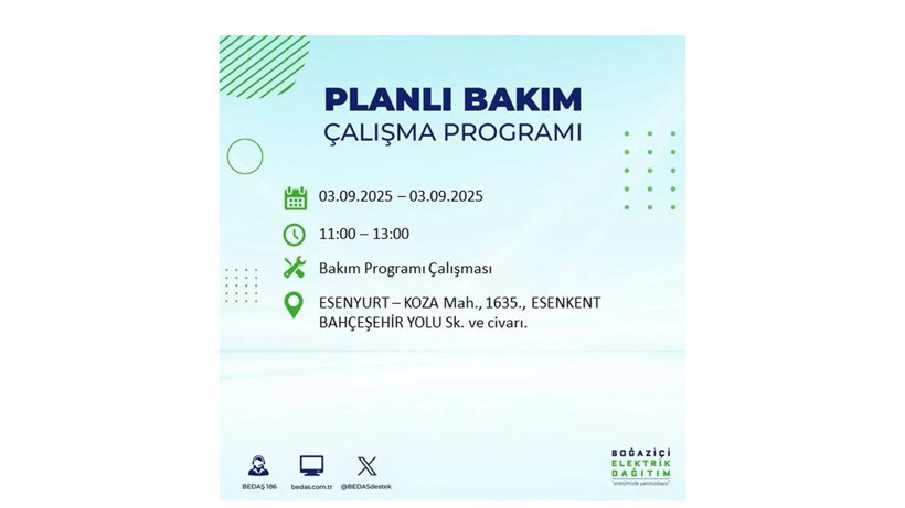 İstanbul’da elektrikler ne zaman gelecek? 3 Eylül 2025 Çarşamba: BEDAŞ elektrik kesintisi - Resim: 45